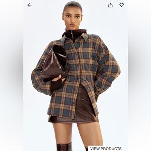 H&M oversized flannel shirt